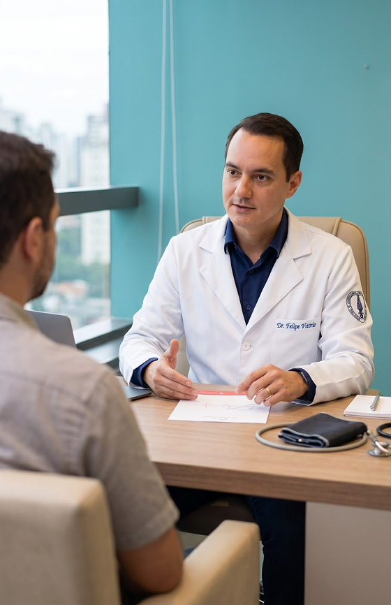 Check-up cardiológico em Manaus com Dr. Felipe Vitorio